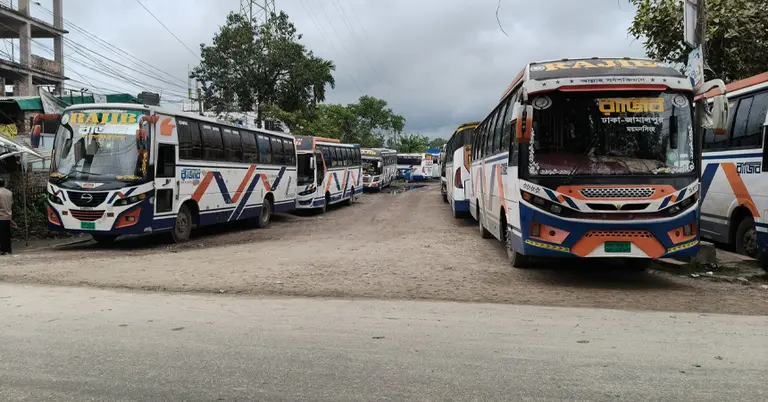 জামালপুরে বাস চলাচল শুরু